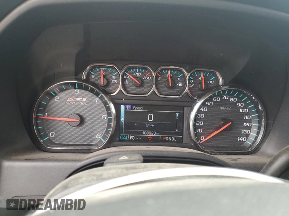 2017 Chevrolet Silverado 1500 LT with VIN 3GCUKREC0HG260991, listed as a Copart auction lot 52079185 with 108,920 mi miles and Clean Title. Bid and sale history available at DreamBid. Image 9.