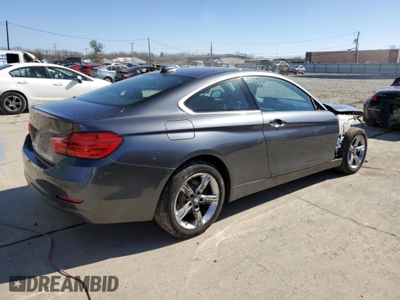 2016 BMW 4 Series 428i xDrive with VIN WBA3N9C53GK250662, listed as a Copart auction lot 46990505 with 67,720 mi miles and Salvage Title. Bid and sale history available at carsss.com. Image 3.