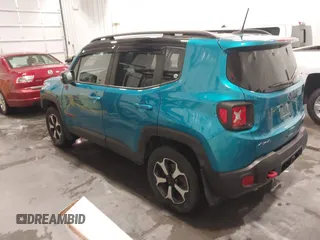 2021 Jeep Renegade Trailhawk with VIN ZACNJDC13MPM13834, listed as a IAAI auction lot 41480700 with 62,621 mi miles and . Bid and sale history available at DreamBid. Image 3.
