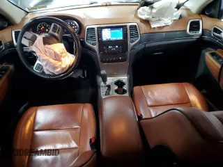 2013 Jeep Grand Cherokee Overland with VIN 1C4RJFCT7DC587329, listed as a Copart auction lot 53432625 with 98,938 mi miles and Salvage Title. Bid and sale history available at carsss.com. Image 8.