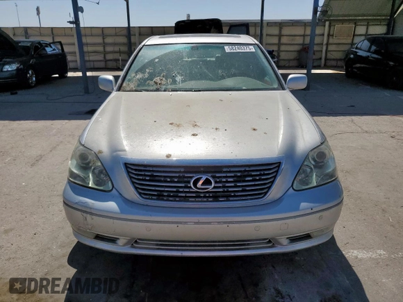 2005 Lexus LS 430 z VIN JTHBN36FX50176616, wystawiony jako Copart lot #58240375 z przebiegiem 96 911 mil mil oraz Szkoda całkowita • Salvage title. Historia ofert i sprzedaży dostępna na DreamBid. Obrazek 5.