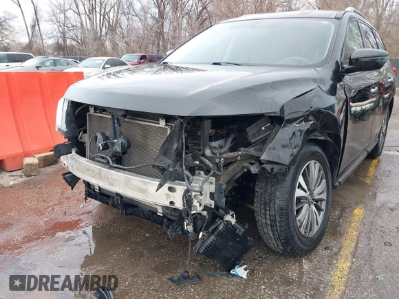 2017 Nissan Pathfinder SL with VIN 5N1DR2MM9HC664948, listed as a IAAI auction lot 41213747 with 93,521 mi miles. Bid and sale history available at carsss.com. Image 6.