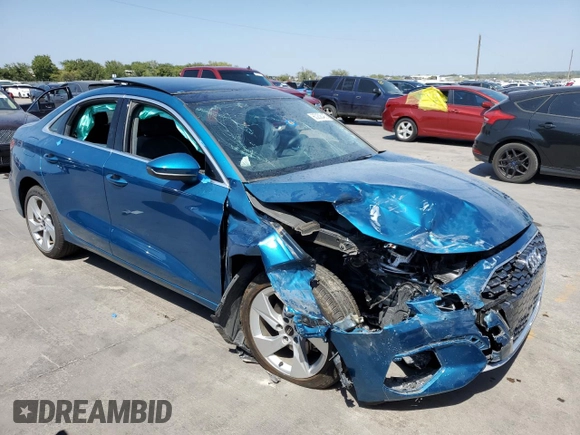 2022 Audi A3 Premium with VIN WAUAUDGY8NA103550, listed as a Copart auction lot 63208433 with 0 mi miles. Bid and sale history available at carsss.com. Image 4.