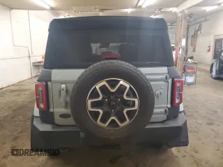 2022 Ford Bronco with VIN 1FMEE5DP1NLB37039, listed as a Copart auction lot 46479505 with 17,494 mi miles and Salvage Title. Bid and sale history available at DreamBid. Image 6.