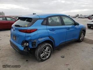 2020 Hyundai Kona SE with VIN KM8K12AA6LU475346, listed as a Copart auction lot 43869435 with 109,409 mi miles and Salvage Title. Bid and sale history available at carsss.com. Image 3.