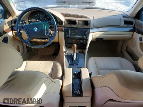 2001 BMW 7 Series 740iL с VIN WBAGH83441DP29663, выставлен на аукционе Copart как лот 55772005 с пробегом Не указан миль и Чистый • Clean title. История ставок и продаж доступна на DreamBid. Изображение 8.