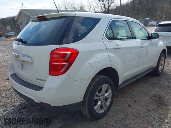 2016 Chevrolet Equinox LS with VIN 2GNFLEEKXG6297876, listed as a IAAI auction lot 41880504 with 121,716 mi miles. Bid and sale history available at carsss.com. Image 4.