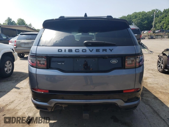 2020 Land Rover Discovery with VIN SALCM2GX8LH869590, listed as a Copart auction lot 58780584 with 28,000 mi miles and Salvage Title. Bid and sale history available at DreamBid. Image 6.