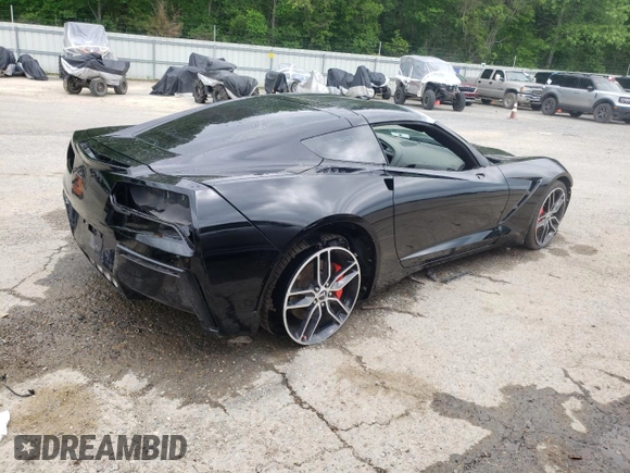 2015 Chevrolet Corvette Z51 2LT with VIN 1G1YK2D77F5109902, listed as a Copart auction lot 50784194 with 128,877 mi miles and Salvage title. Bid and sale history available at DreamBid. Image 3.