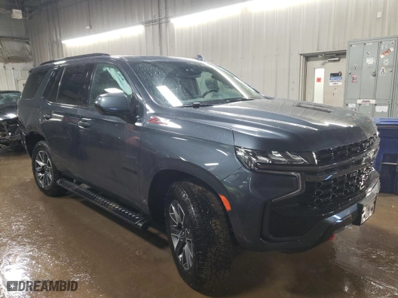 2021 Chevrolet Tahoe Z71 with VIN 1GNSKPKD9MR452601, listed as a Copart auction lot 49108375 with 69,849 mi miles and Salvage Title. Bid and sale history available at carsss.com. Image 4.