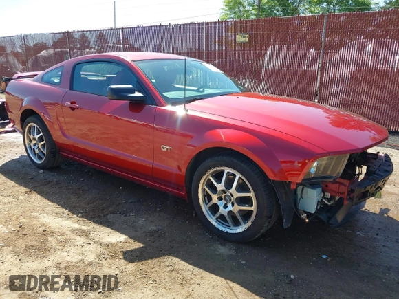 2005 Ford Mustang GT Deluxe with VIN 1ZVHT82H455106809, listed as a IAAI auction lot 42010527 with 76,049 mi miles and . Bid and sale history available at DreamBid. Image 1.