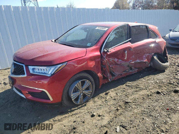 2020 Acura MDX with VIN 5J8YD3H32LL006975, listed as a Copart auction lot 81951724 with 44,345 mi miles and Salvage title. Bid and sale history available at DreamBid. Image 1.