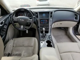 2014 Infiniti Q50 with VIN JN1BV7AP4EM687842, listed as a Copart auction lot 42549085 with 133,599 mi miles and Salvage Title. Bid and sale history available at DreamBid. Image 8.