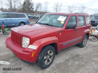 2008 Jeep Liberty Sport with VIN 1J8GN28K98W172790, listed as a IAAI auction lot 41983877 with 248,025 mi miles. Bid and sale history available at carsss.com. Image 2.