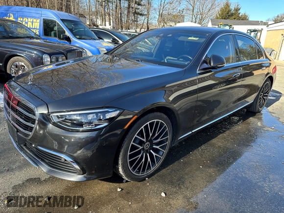2022 Mercedes-Benz S-Class S 500 with VIN W1K6G6DB9NA088879, listed as a IAAI auction lot 41805550 with 49,053 mi miles. Bid and sale history available at carsss.com. Image 2.