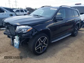 2019 Mercedes-Benz GLS 550 with VIN 4JGDF7DE5KB190993, listed as a Copart auction lot 62133334 with 59,218 mi miles and Salvage Title. Bid and sale history available at DreamBid. Image 1.