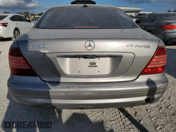 2004 Mercedes-Benz S-Class with VIN WDBNG75J24A416688, listed as a Copart auction lot 75614554 with 0 mi miles and Salvage Title. Bid and sale history available at carsss.com. Image 6.