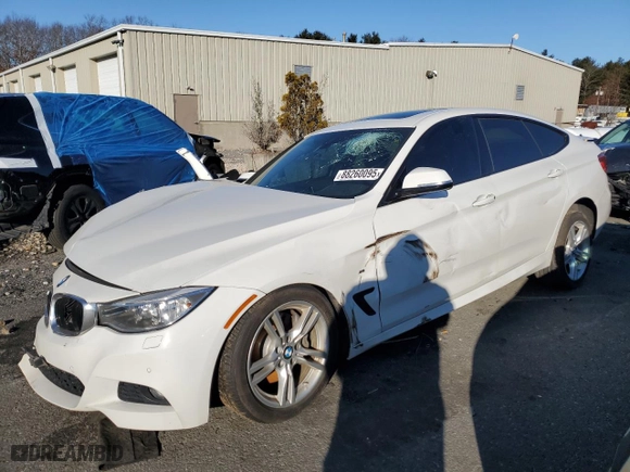 2016 BMW 3 Series Gran Turismo 335i xDrive with VIN WBA3X9C59GD869474, listed as a Copart auction lot 88260095 with 0 mi miles and Salvage Title. Bid and sale history available at carsss.com. Image 1.