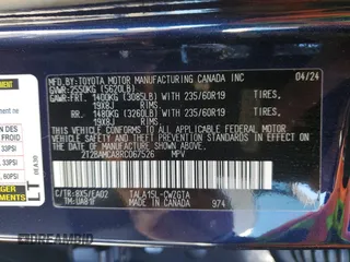 2024 Lexus RX with VIN 2T2BAMCA8RC067526, listed as a Copart auction lot 87695555 with 7,858 mi miles and Salvage Title. Bid and sale history available at carsss.com. Image 14.