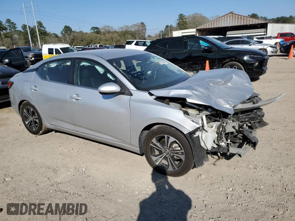 2021 Nissan Sentra SV with VIN 3N1AB8CV9MY285963, listed as a Copart auction lot 48738475 with 65,113 mi miles and Salvage Title. Bid and sale history available at DreamBid. Image 4.
