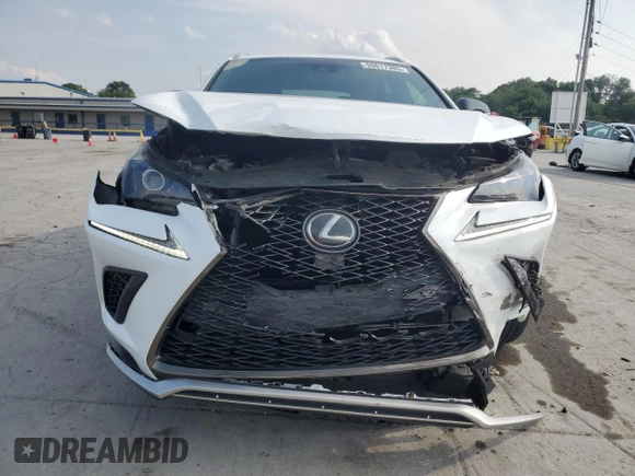2020 Lexus NX 300 F Sport z VIN JTJSARDZ1L2235368, wystawiony jako Copart lot #59617305 z przebiegiem 53 181 mil mil oraz Szkoda całkowita • Salvage title. Historia ofert i sprzedaży dostępna na DreamBid. Obrazek 5.