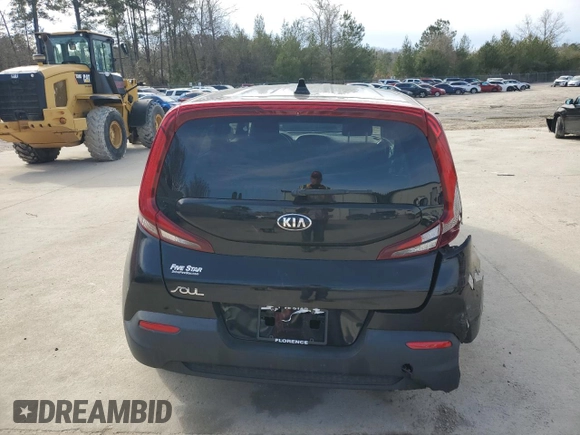 2021 Kia Soul LX with VIN KNDJ23AU1M7762221, listed as a Copart auction lot 41817715 with 33,829 mi miles and Salvage Title. Bid and sale history available at carsss.com. Image 6.