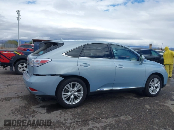 2010 Lexus RX 450h with VIN JTJZB1BA1A2401721, listed as a IAAI auction lot 41732065 with 119,697 mi miles and . Bid and sale history available at DreamBid. Image 13.