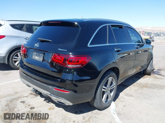 2021 Mercedes-Benz GLC 300 with VIN W1N0G8EBXMF984449, listed as a IAAI auction lot 42078933 with 35,857 mi miles and . Bid and sale history available at DreamBid. Image 4.