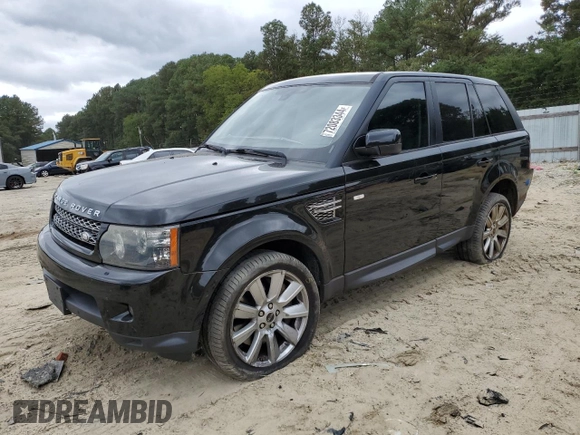 2012 Land Rover Range Rover Sport SC with VIN SALSH2E48CA741609, listed as a Copart auction lot 72083344 with 132,278 mi miles and Salvage title. Bid and sale history available at DreamBid. Image 1.