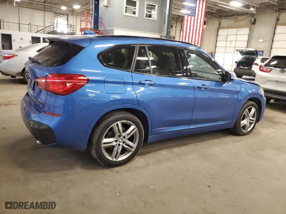 2018 BMW X1 xDrive28i with VIN WBXHT3C37J3H33797, listed as a Copart auction lot 48023185 with 100,082 mi miles and Salvage Title. Bid and sale history available at carsss.com. Image 3.
