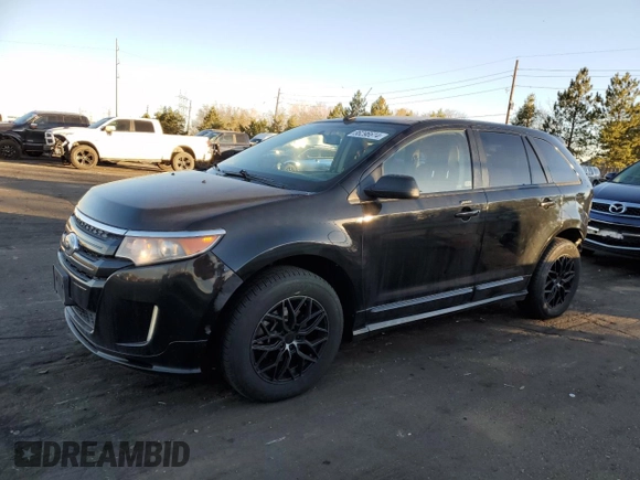 2012 Ford Edge Sport with VIN 2FMDK4AK4CBA92005, listed as a Copart auction lot 86296614 with 164,260 mi miles and Salvage Title. Bid and sale history available at carsss.com. Image 1.