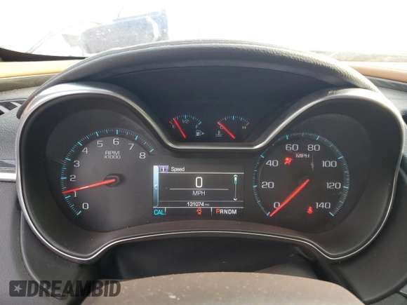 2016 Chevrolet Impala LTZ with VIN 2G1145S36G9165864, listed as a Copart auction lot 82302994 with 131,074 mi miles and Salvage Title. Bid and sale history available at carsss.com. Image 9.
