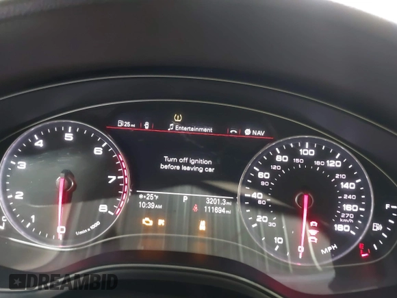 2013 Audi A7 3.0 Prestige with VIN WAU3GAFCXDN101147, listed as a IAAI auction lot 41388837 with 111,694 mi miles. Bid and sale history available at carsss.com. Image 15.