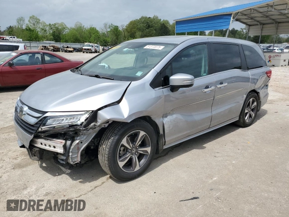 2018 Honda Odyssey Touring with VIN 5FNRL6H81JB078091, listed as a Copart auction lot 51372075 with 104,144 mi miles and Salvage Title. Bid and sale history available at carsss.com. Image 1.