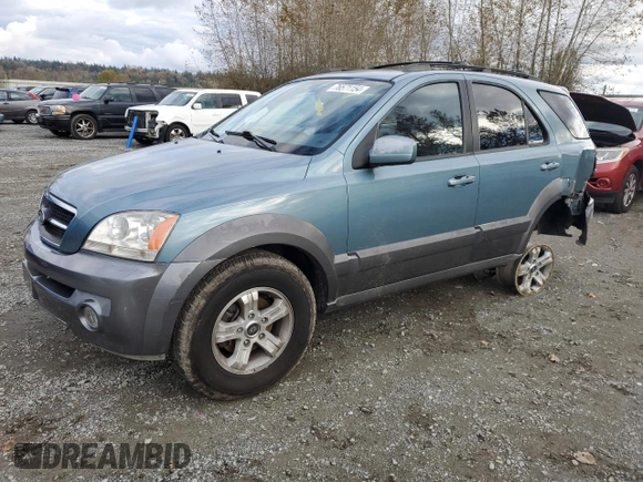 2003 Kia Sorento LX with VIN KNDJC733935030468, listed as a Copart auction lot 76571154 with 151,205 mi miles and Salvage title. Bid and sale history available at DreamBid. Image 1.