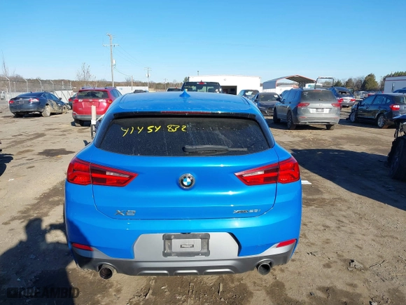2018 BMW X2 xDrive28i with VIN WBXYJ5C31JEF81845, listed as a IAAI auction lot 41454832 with 109,330 mi miles. Bid and sale history available at carsss.com. Image 16.