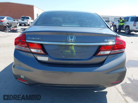 2014 Honda Civic Sedan LX with VIN 19XFB2F59EE026159, listed as a IAAI auction lot 42040655 with 104,190 mi miles. Bid and sale history available at carsss.com. Image 17.