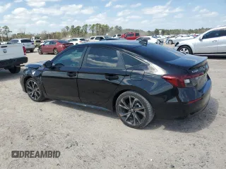 2025 Honda Civic Sedan Sport with VIN 2HGFE2F51SH533081, listed as a Copart auction lot 48998015 with 0 mi miles and Salvage Title. Bid and sale history available at carsss.com. Image 2.