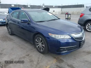2015 Acura TLX Tech with VIN 19UUB1F51FA004938, listed as a IAAI auction lot 42083428 with 108,397 mi miles. Bid and sale history available at carsss.com. Image 1.