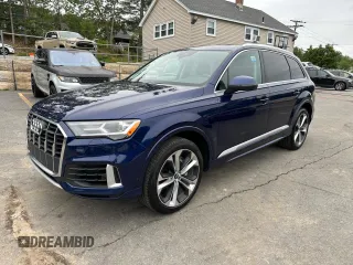 2021 Audi Q7 Premium Plus with VIN WA1LXAF7XMD013043, listed as a Copart auction lot 62890125 with 138,153 mi miles and Clean title. Bid and sale history available at DreamBid. Image 1.