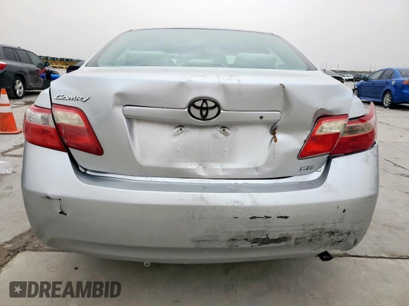2007 Toyota Camry CE with VIN 4T1BE46KX7U612439, listed as a Copart auction lot 48155465 with 170,679 mi miles and Salvage Title. Bid and sale history available at carsss.com. Image 6.