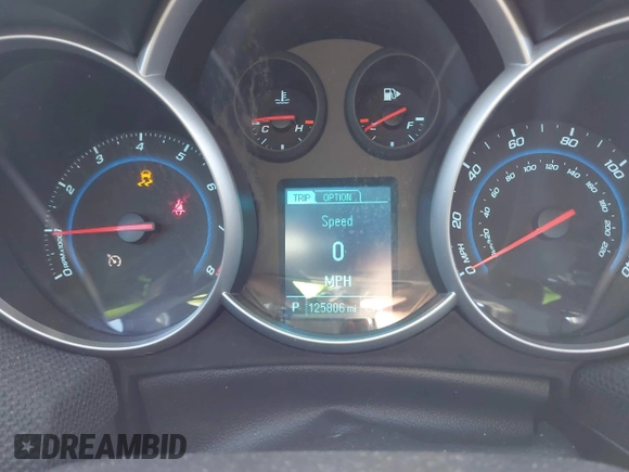2014 Chevrolet Cruze 1LT with VIN 1G1PC5SB8E7201279, listed as a IAAI auction lot 41851574 with 125,806 mi miles and . Bid and sale history available at DreamBid. Image 7.