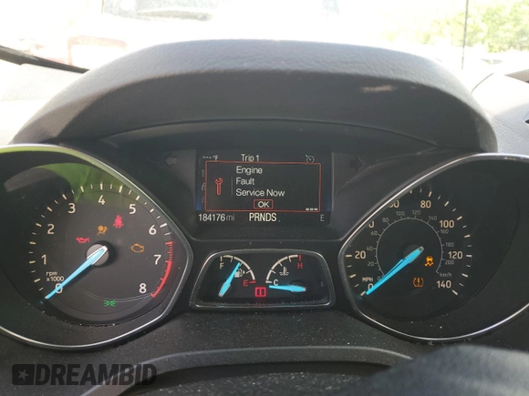 2018 Ford Escape S with VIN 1FMCU0F79JUB26918, listed as a Copart auction lot 56510775 with 184,176 mi miles and Salvage title. Bid and sale history available at DreamBid. Image 9.