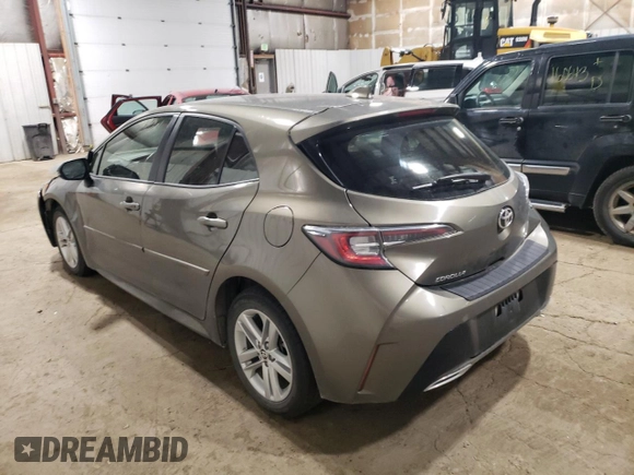 2019 Toyota Corolla Hatchback SE with VIN JTNK4RBE7K3050806, listed as a Copart auction lot 72276794 with 61,904 mi miles and Salvage Title. Bid and sale history available at carsss.com. Image 2.