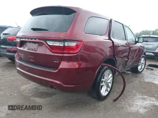 2023 Dodge Durango GT with VIN 1C4RDJDG3PC687833, listed as a IAAI auction lot 42491679 with 47,380 mi miles and . Bid and sale history available at DreamBid. Image 4.