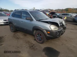 2005 Hyundai Tucson GLS with VIN KM8JN72D75U080052, listed as a Copart auction lot 75173014 with 106,479 mi miles and Salvage Title. Bid and sale history available at carsss.com. Image 4.