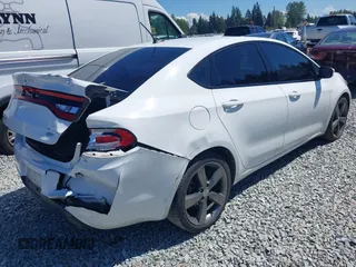 2015 Dodge Dart GT with VIN 1C3CDFEB9FD150533, listed as a IAAI auction lot 39710049 with 102,449 mi miles. Bid and sale history available at carsss.com. Image 4.