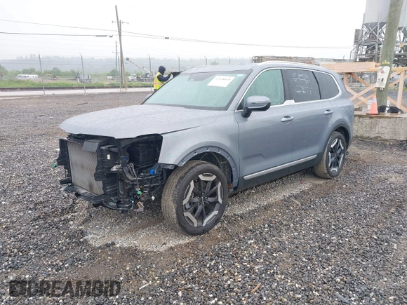 2024 Kia Telluride EX with VIN 5XYP34GC8RG493124, listed as a IAAI auction lot 42438819 with 20,320 mi miles and . Bid and sale history available at DreamBid. Image 2.