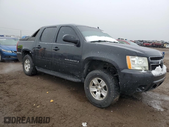 2007 Chevrolet Avalanche LTZ with VIN 3GNFK12377G133496, listed as a Copart auction lot 53552685 with 182,746 mi miles and Salvage Title. Bid and sale history available at DreamBid. Image 4.