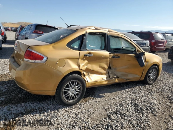 2009 Ford Focus SE with VIN 1FAHP35N59W112684, listed as a Copart auction lot 65395044 with Not Provided miles and Salvage Title. Bid and sale history available at carsss.com. Image 3.
